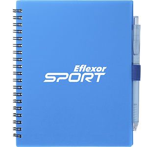 FSC® Recycled 5.5” x 7” Spiral Notebook w/ RPET Pe
