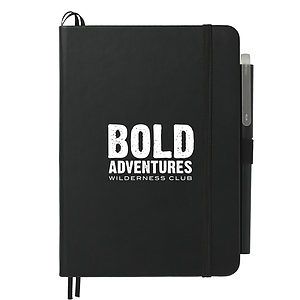 5" x 7" Recycled Bulleting Bound Notebook w Pen