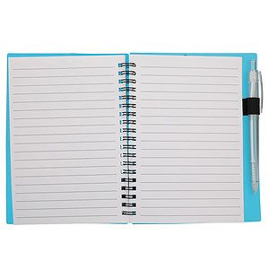 FSC® Recycled 5" x 7" Star Spiral Notebook with Pe