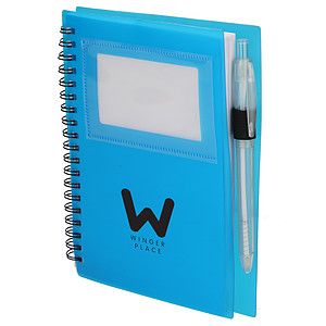 FSC® Recycled 5" x 7" Star Spiral Notebook with Pe