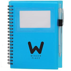 FSC® Recycled 5" x 7" Star Spiral Notebook with Pe