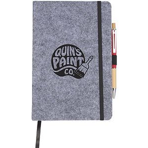 The Goods 8 x 5.5 Recycled Felt Bound Notebook