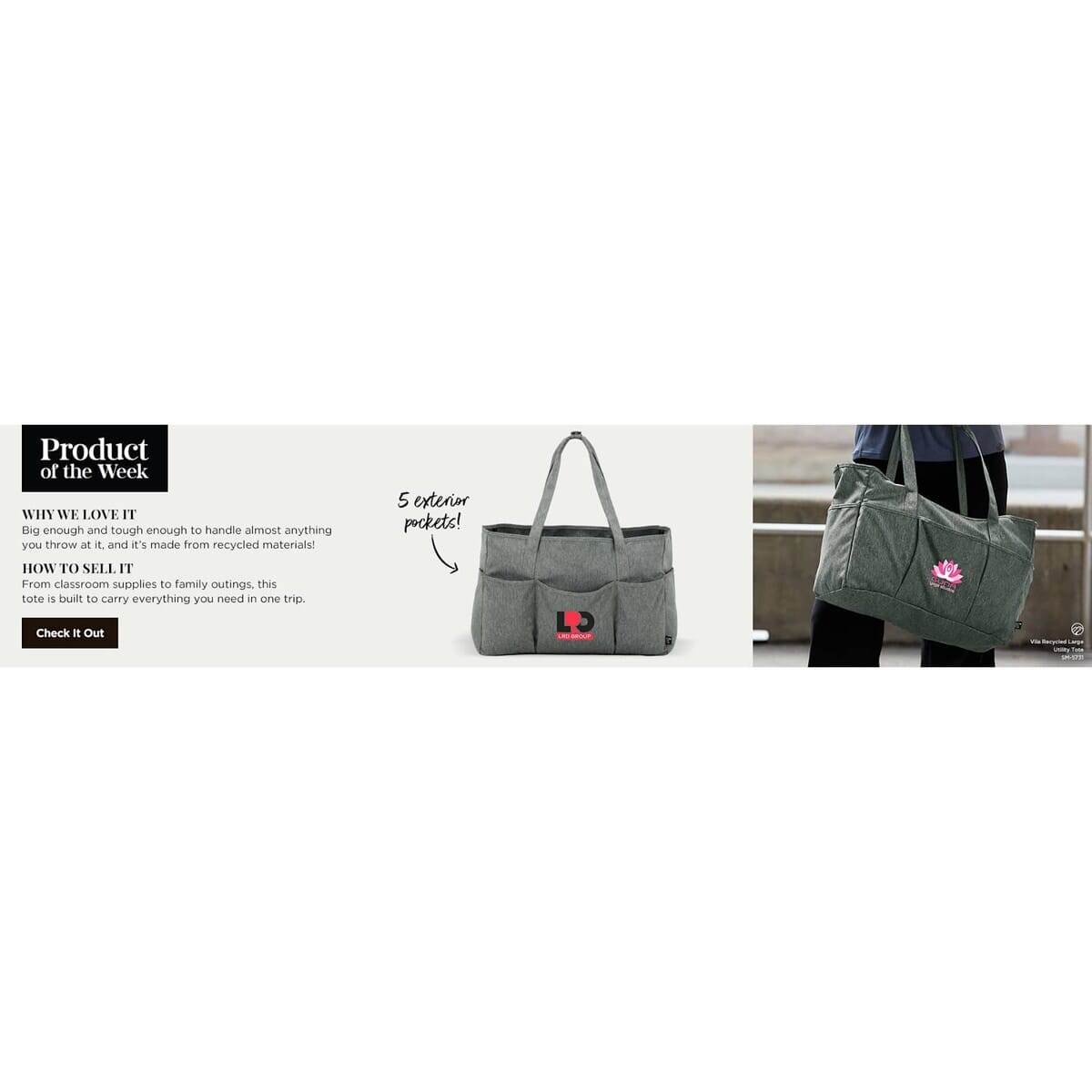 Vila Recycled Large Utility Tote