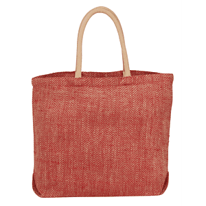 Herringbone Jute Tote