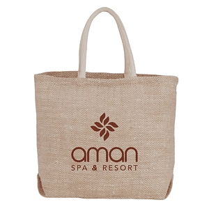 Herringbone Jute Tote
