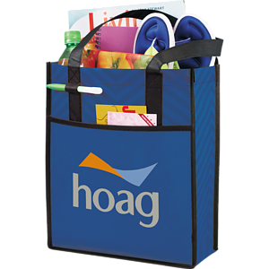 Printed Chevron Non-Woven Shopper Tote
