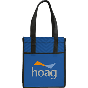 Printed Chevron Non-Woven Shopper Tote