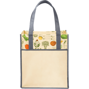 Big Grocery Vintage Laminated Non-Woven Tote