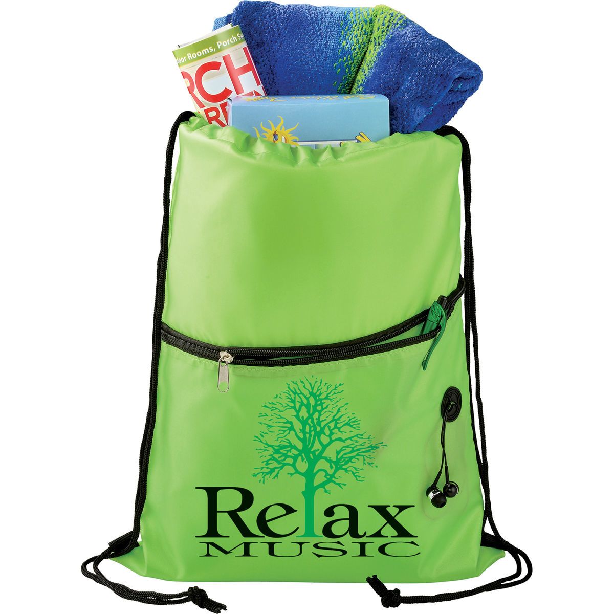 Insulated zippered drawstring bag Corporate Specialties