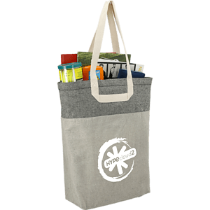 Recycled Cotton U-Handle Book Tote