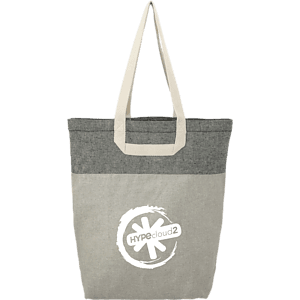 Recycled Cotton U-Handle Book Tote