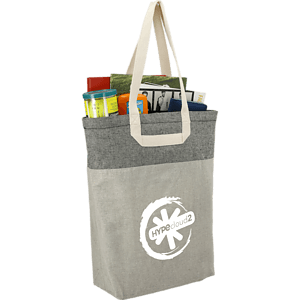 Recycled Cotton U-Handle Book Tote