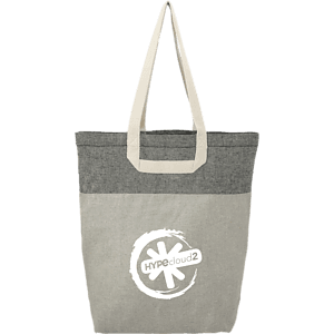 Recycled Cotton U-Handle Book Tote