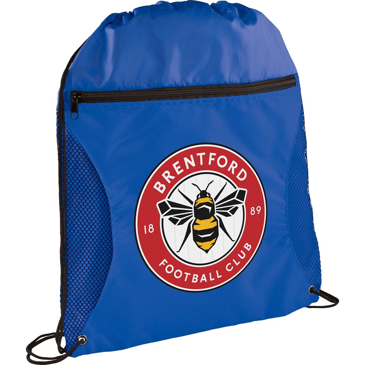 Zippered side mesh drawstring bag Corporate Specialties
