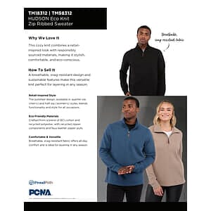 HUDSON Eco Knit Quarter Zip-Men's