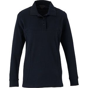PALO Long Sleeve 100% Cotton Pique Polo - Women's
