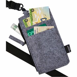 THE GOODS™ Recycled Felt Lanyard Wallet