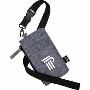 THE GOODS™ Recycled Felt Lanyard Wallet