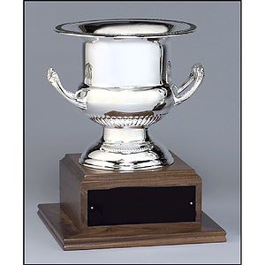 Silver Plated Metal Wine Cooler Cup Trophy (13 Tall)