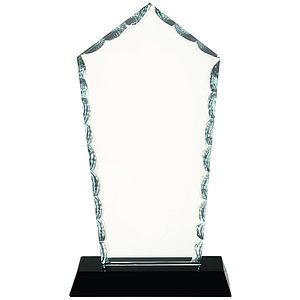 9 34 Diamond Facet Glass on Black Base