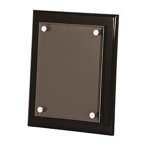 Black Piano Finish Floating Acrylic Plaque (8 x 10)