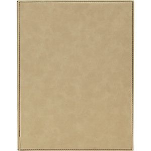 9 x 12 Light Brown Laser Engraved Leatherette Plaque