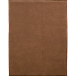 9 x 12 Dark Brown Laser Engraved Leatherette Plaque