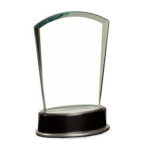 8 34 Jade Fan Metro Glass with Silver and Black Piano Finish Base