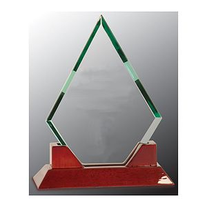 9 12 Diamond Prestige Glass with Rosewood Piano Finish Base
