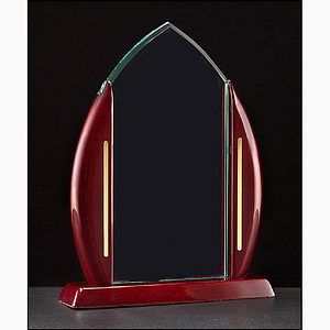 Acrylic Award on a Rosewood Piano Finish Base