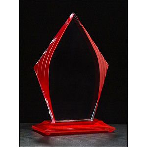 Red Accent Acrylic Diamond (6.75x 9.75)