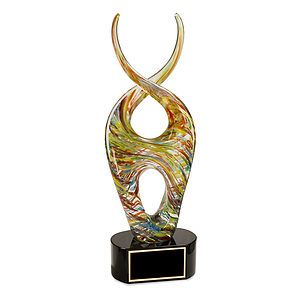 14 Color Twist Art Glass Award