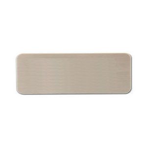 Brushed Aluminum Name Badge (1x3)