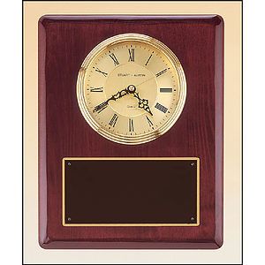 Rosewood Piano Finish Vertical Wall Clock (10.5x13)