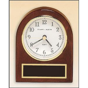 Rosewood Piano Finish Desk Clock (4.5x 3.5)