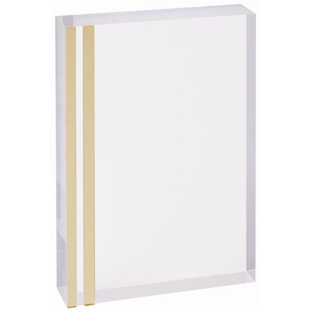 Rectangle Acrylic Award with Gold Edge (6 x 8)
