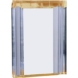 Gold Channel Acrylic Award (4 34 x 6 18)