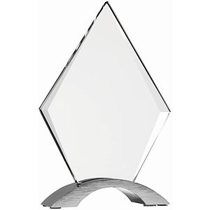 7 14 Diamond Cosmic Acrylic Award with Silver Base