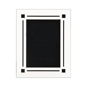 Solid Black Acrylic Clear Plaque (9 x 11)