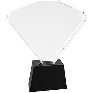 8 Crystal Fan with Black Base