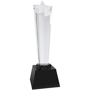 10 Crystal Rising Star with Black Base