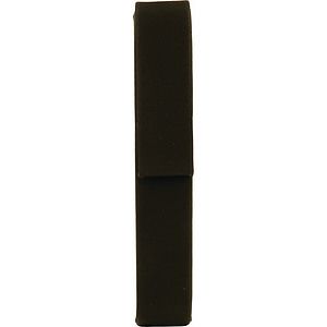 BlackGold Laser Engraved Leatherette Single Pen Case (6 12 x 1)