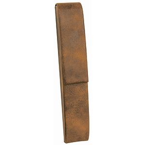 6 12 RusticGold Laser Engraved Leatherette Single Pen Case
