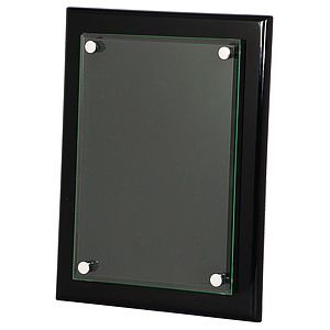 Black Piano Finish Floating Acrylic Plaque (9 x 12)