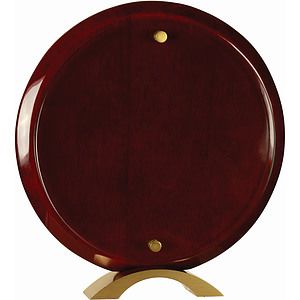 10 Round Rosewood Piano Finish Floating Acrylic Standup