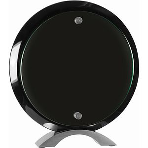 8 12 Round Black Piano Finish Floating Acrylic Standup