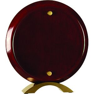 8 12 Round Rosewood Piano Finish Floating Jade Glass Standup