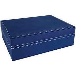 BlueSilver Laser Engraved Leatherette Premium Gift Box (8 x 6 38)