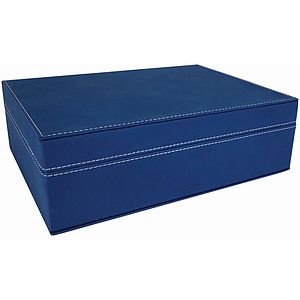 BlueSilver Laser Engraved Leatherette Premium Gift Box (10 14 x 7 12)