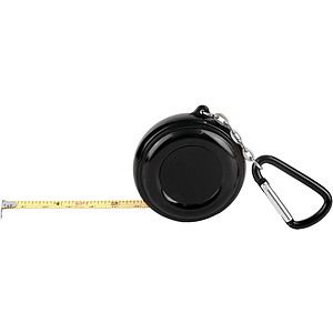 6ft Black Tape Measure Keychain